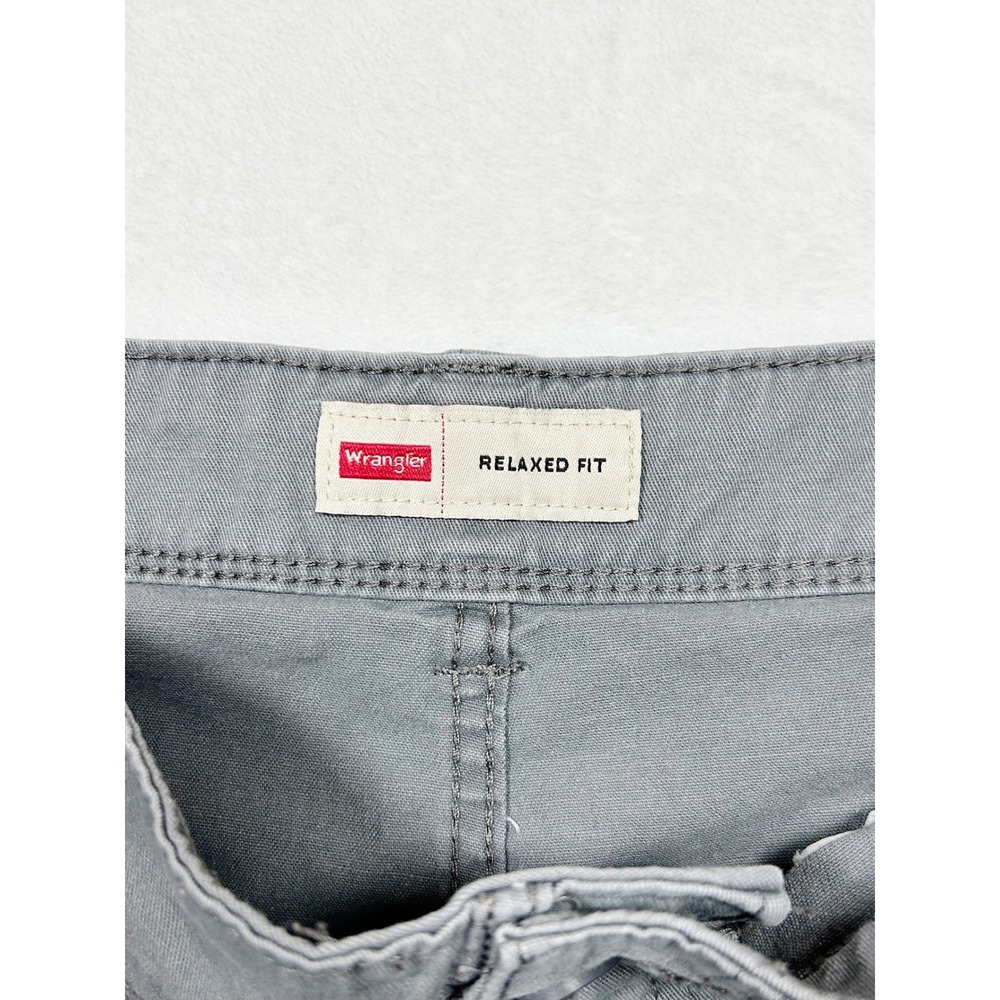 Wrangler Relaxed Fit Cargo Shorts Gray 36 Utility Workwear Outdoor - Picture 5 of 7